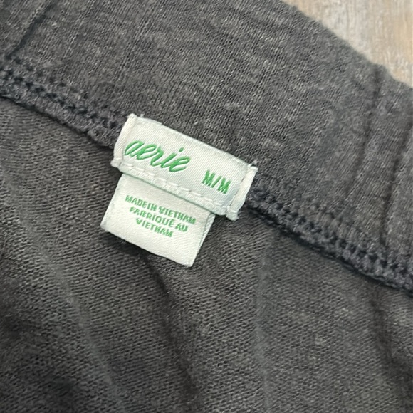 Aerie Baggy Barrel Leg Harem Style Loungewear Pants in Smoked Gray size medium - Picture 5 of 6